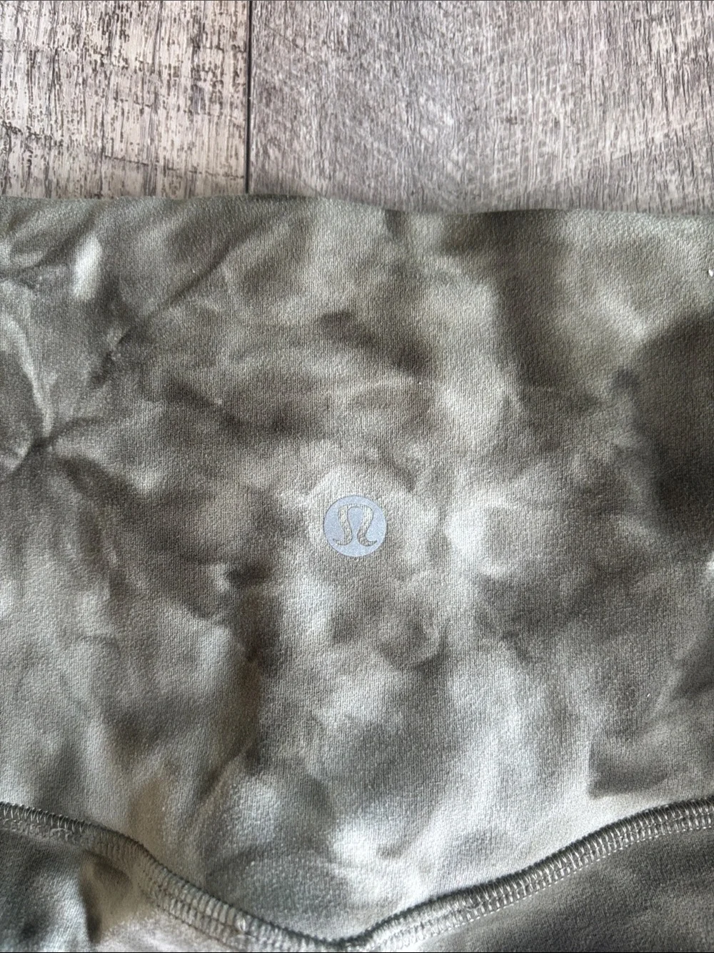 lululemon athletica Olive & Light Green Tie-Dye High-Rise Leggings